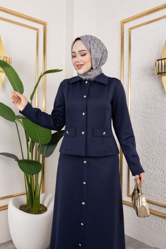 ASUDE  CEKET LACİVERT